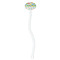 Dinosaur Print & Dots White Plastic 7" Stir Stick - Oval - Single Stick