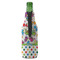 Dinosaur Print & Dots Zipper Bottle Cooler - BACK (bottle)