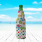 Dinosaur Print & Dots Zipper Bottle Cooler - LIFESTYLE