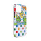 Dinosaur Print & Dots iPhone 13 Mini Tough Case - Angle