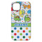 Dinosaur Print & Dots iPhone 14 Plus Tough Case - Back