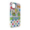 Dinosaur Print & Dots iPhone 14 Pro Tough Case - Angle