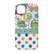 Dinosaur Print & Dots iPhone 14 Tough Case - Back