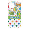 Dinosaur Print & Dots iPhone 15 Case - Back