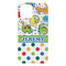 Dinosaur Print & Dots iPhone 15 Plus Case - Back