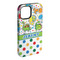 Dinosaur Print & Dots iPhone 15 Plus Tough Case - Angle