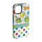 Dinosaur Print & Dots iPhone 15 Pro Tough Case - Angle