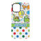 Dinosaur Print & Dots iPhone 15 Pro Tough Case - Back