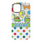 Dinosaur Print & Dots iPhone 15 Tough Case - Back