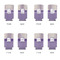 Purple Gingham & Stripe 12oz Tall Can Sleeve - Set of 4 - APPROVAL