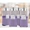 Purple Gingham & Stripe 12oz Tall Can Sleeve - Set of 4 - LIFESTYLE