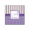 Purple Gingham & Stripe 12x12 Wood Print - Front View