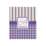 Purple Gingham & Stripe Poster - Matte - 20x24 (Personalized)