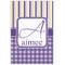 Purple Gingham & Stripe 20x30 - Canvas Print - Front View