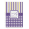 Purple Gingham & Stripe 20x30 - Matte Poster - Front View