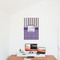 Purple Gingham & Stripe 20x30 - Matte Poster - On the Wall