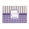 Purple Gingham & Stripe 4'x6' Indoor Area Rugs - Main