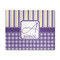 Purple Gingham & Stripe 8'x10' Indoor Area Rugs - Main