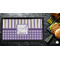 Purple Gingham & Stripe Bar Mat - Small - LIFESTYLE