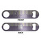 Purple Gingham & Stripe Bottle Opener - Front & Back