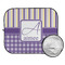 Purple Gingham & Stripe Car Sun Shades - FOLDED & UNFOLDED