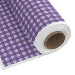 Purple Gingham & Stripe Fabric by the Yard - Copeland Faux Linen