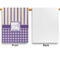 Purple Gingham & Stripe House Flags - Single Sided - APPROVAL