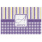 Purple Gingham & Stripe Jigsaw Puzzle 1014 Piece - Front