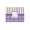 Purple Gingham & Stripe Jigsaw Puzzle 110 Piece - Front