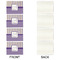 Purple Gingham & Stripe Linen Placemat - APPROVAL Set of 4 (single sided)