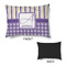 Purple Gingham & Stripe Outdoor Dog Beds - Medium - APPROVAL