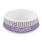 Purple Gingham & Stripe Plastic Pet Bowls - Small - MAIN