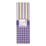 Purple Gingham & Stripe Runner Rug - 2.5'x8' w/ Name and Initial