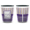 Purple Gingham & Stripe Shot Glass - Two Tone - APPROVAL