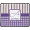 Purple Gingham & Stripe Small Gaming Mats - FRONT