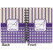 Purple Gingham & Stripe Spiral Journal 5 x 7 - Apvl