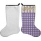 Purple Gingham & Stripe Stocking - Single-Sided - Approval