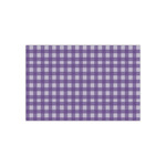 Purple Gingham & Stripe Small Tissue Papers Sheets - Lightweight