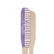 Purple Gingham & Stripe Wooden Food Pick - Paddle - Single Sided - Front & Back