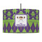 Astronaut, Aliens & Argyle 12" Drum Lampshade - PENDANT (Fabric)