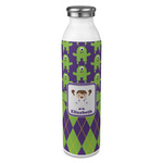 Astronaut, Aliens & Argyle 20oz Stainless Steel Water Bottle - Full Print (Personalized)