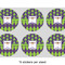 Astronaut, Aliens & Argyle 3" Multipurpose Round Labels - Sheet