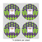 Astronaut, Aliens & Argyle 4" Multipurpose Round Labels - Sheet