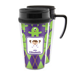 Astronaut, Aliens & Argyle Acrylic Travel Mug (Personalized)