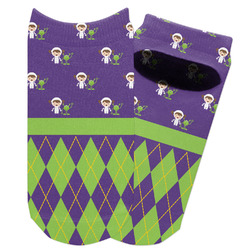 Astronaut, Aliens & Argyle Adult Ankle Socks