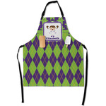 Astronaut, Aliens & Argyle Apron With Pockets w/ Name or Text