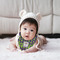 Astronaut, Aliens & Argyle Bandana Bib - (Lifestyle 2 girl)