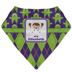 Astronaut, Aliens & Argyle Bandana Bib (Personalized)