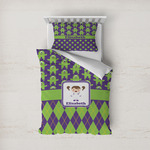 Astronaut, Aliens & Argyle Duvet Cover Set - Twin (Personalized)