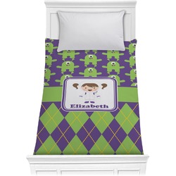 Astronaut, Aliens & Argyle Comforter - Twin (Personalized)